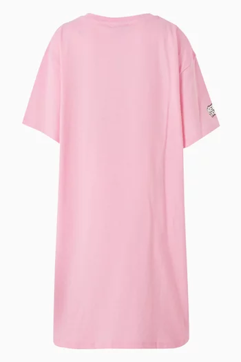 Logo-print T-shirt Dress in Cotton