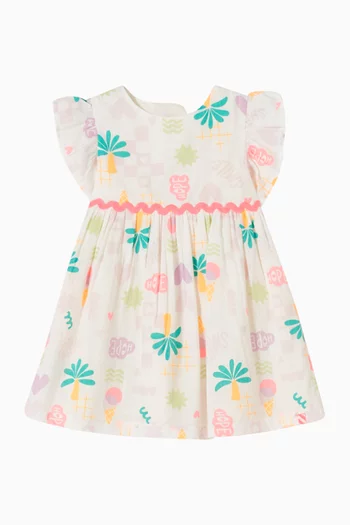 Printed Dress & Bloomers Set