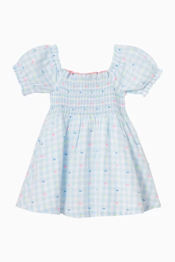 Gingham Dress in Cotton