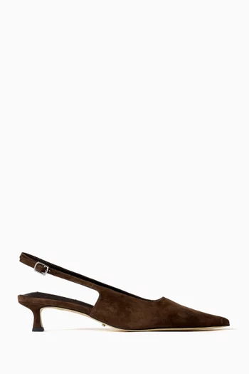 Crush 35 Slingback Pumps in Suede