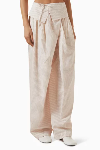 Parong Wide-leg Pants in Cotton Blend