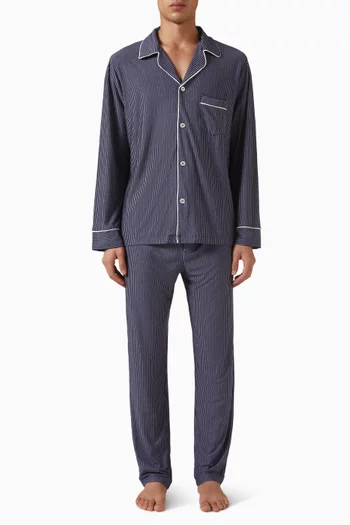 William Printed Long PJ Set in TENCEL™ Modal