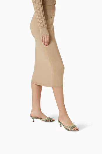 Camille Mules in Satin