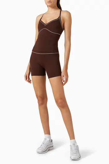 DayFlex Contrast Sweetheart Shorts