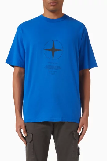 Carlo Print T-shirt in Cotton
