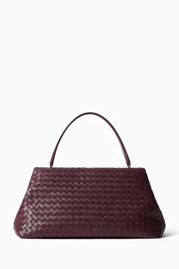 The 1998 Top-handle Bag in Intrecciato Leather
