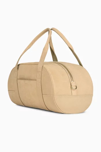 Croc-Embossed Nubuck Duffle