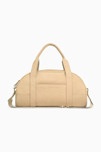 Croc-Embossed Nubuck Duffle