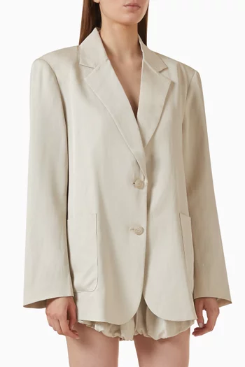 Bruna Soft Blazer in Linen