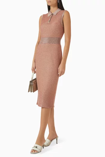 Polo Dress in Mesh