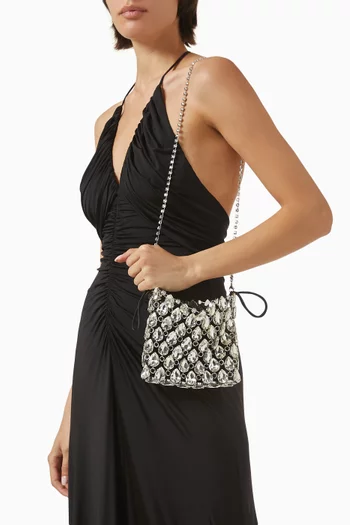 Crystal Mini Bag in Satin