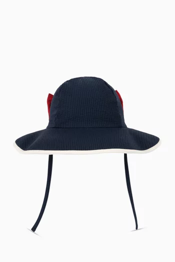 Bowie Swim Hat in Seersucker