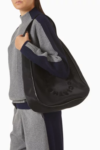 Large Logo Hobo Bag in Mesh