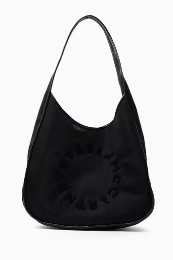 Large Logo Hobo Bag in Mesh