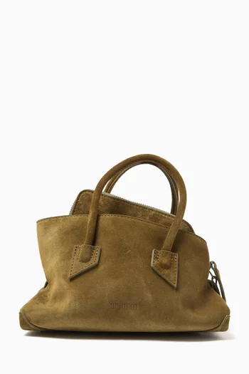 Mini La Passeggiata Tote Bag in Suede