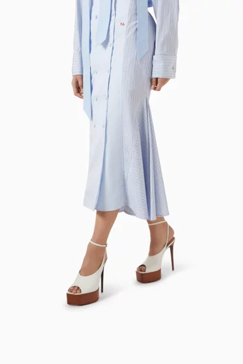 Ornella 140 Platform Sandals in Leather