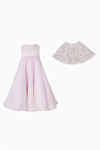 Sequin Cape Dress