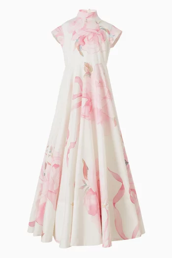 Floral-print Dress