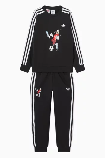 Graphic-print Sweatshirt & Sweatpants Set in Jersey