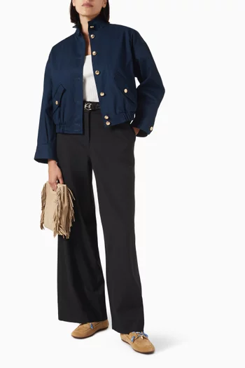 Bomber Jacket in Cotton