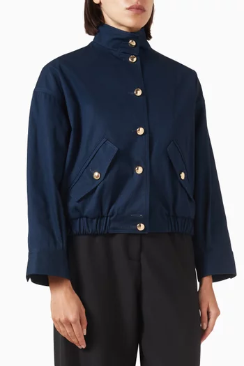 Bomber Jacket in Cotton