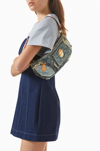 2000s Patchwork Shoulder Bag in Denim