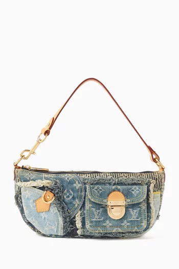 2000s Patchwork Shoulder Bag in Denim
