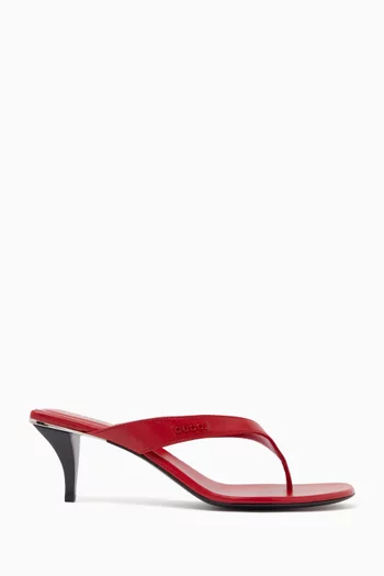 Vittoria Thong Sandals in Nappa Leather