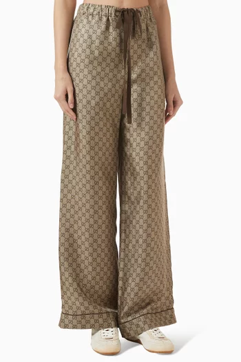 Printed Leisure Pants in Silk