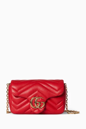 Mini GG Marmont Shoulder Bag in Matelassé Leather