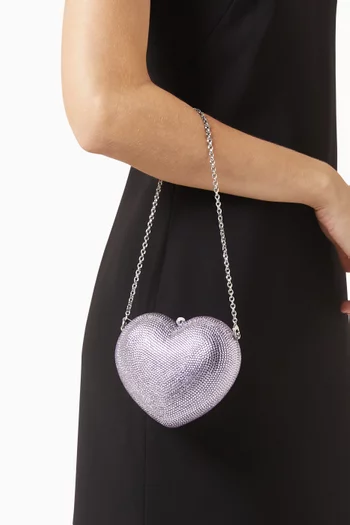 L'amour Petit Coeur Crystal-embellished Bag
