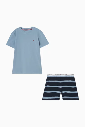 T-shirt & Shorts Set in Cotton