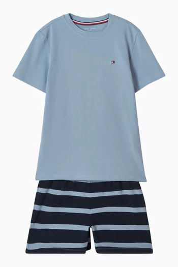 T-shirt & Shorts Set in Cotton