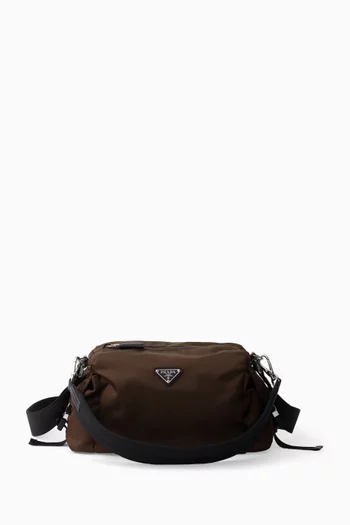 Explore Crossbody Bag in Re-Nylon & Leather