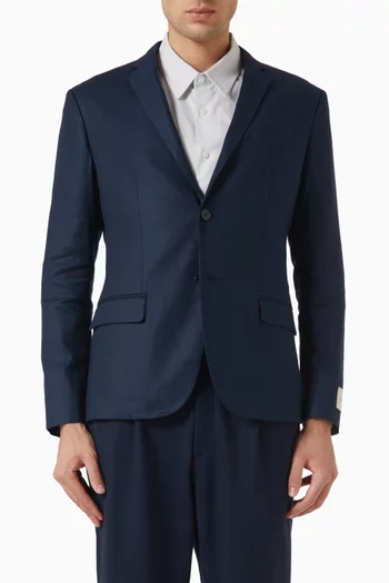 Slim Blazer in Linen-blend