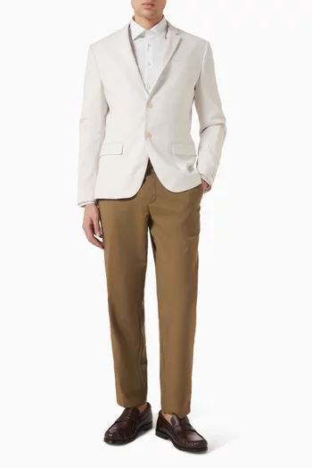 Slim Blazer in Linen-blend