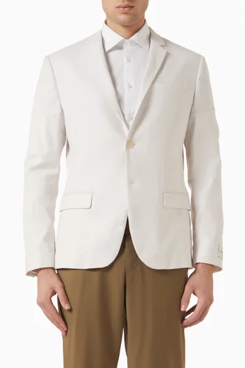 Slim Blazer in Linen-blend