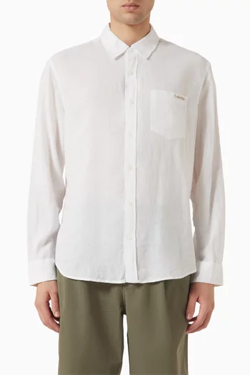 Classic Shirt in Linen-blend
