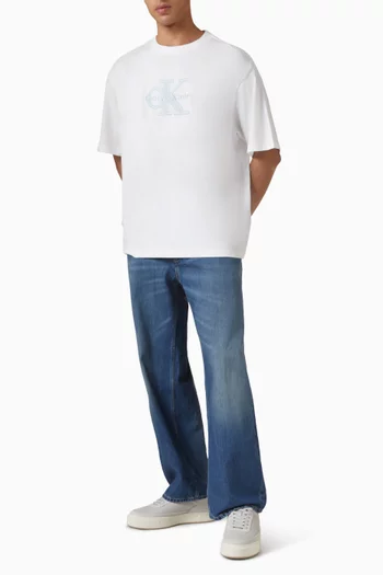 Logo Appliqué T-shirt in Cotton-jersey