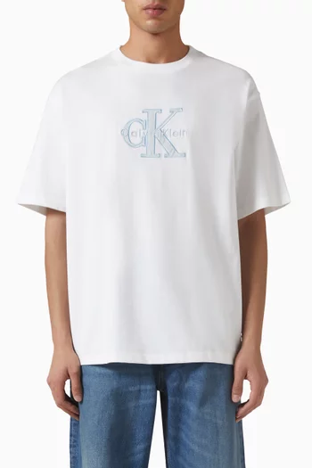 Logo Appliqué T-shirt in Cotton-jersey