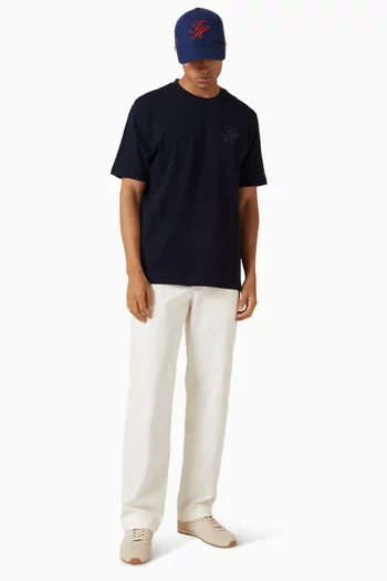 Script Light Interlock T-shirt in Cotton