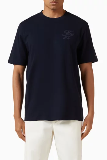 Script Light Interlock T-shirt in Cotton