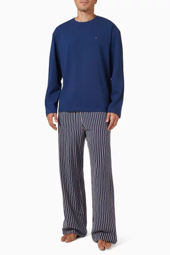 Original Jersey Print Pyjama Set in Stretch Cotton