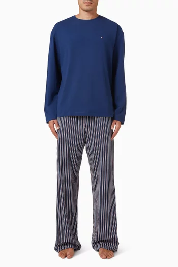 Original Jersey Print Pyjama Set in Stretch Cotton