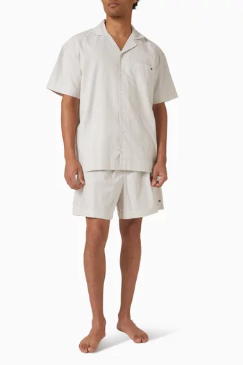 TH Original Oxford Shirt & Shorts Pyjama Set