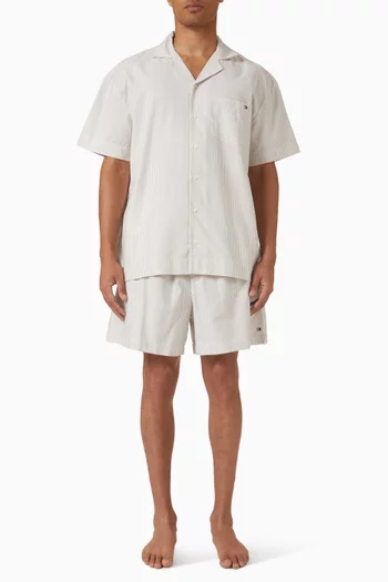 TH Original Oxford Shirt & Shorts Pyjama Set