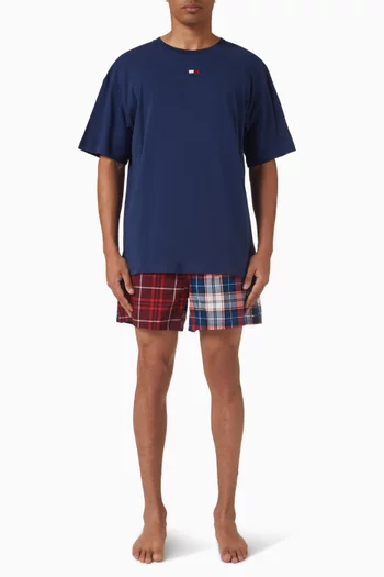 Heritage Print T-shirt & Shorts Pyjama Set