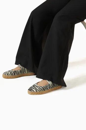 حذاء إسبادريل ماري جين جلد عجل