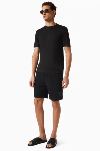Fitted Luxe T-shirt in Cotton-blend Jersey