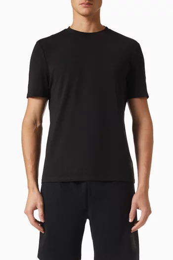 Fitted Luxe T-shirt in Cotton-blend Jersey